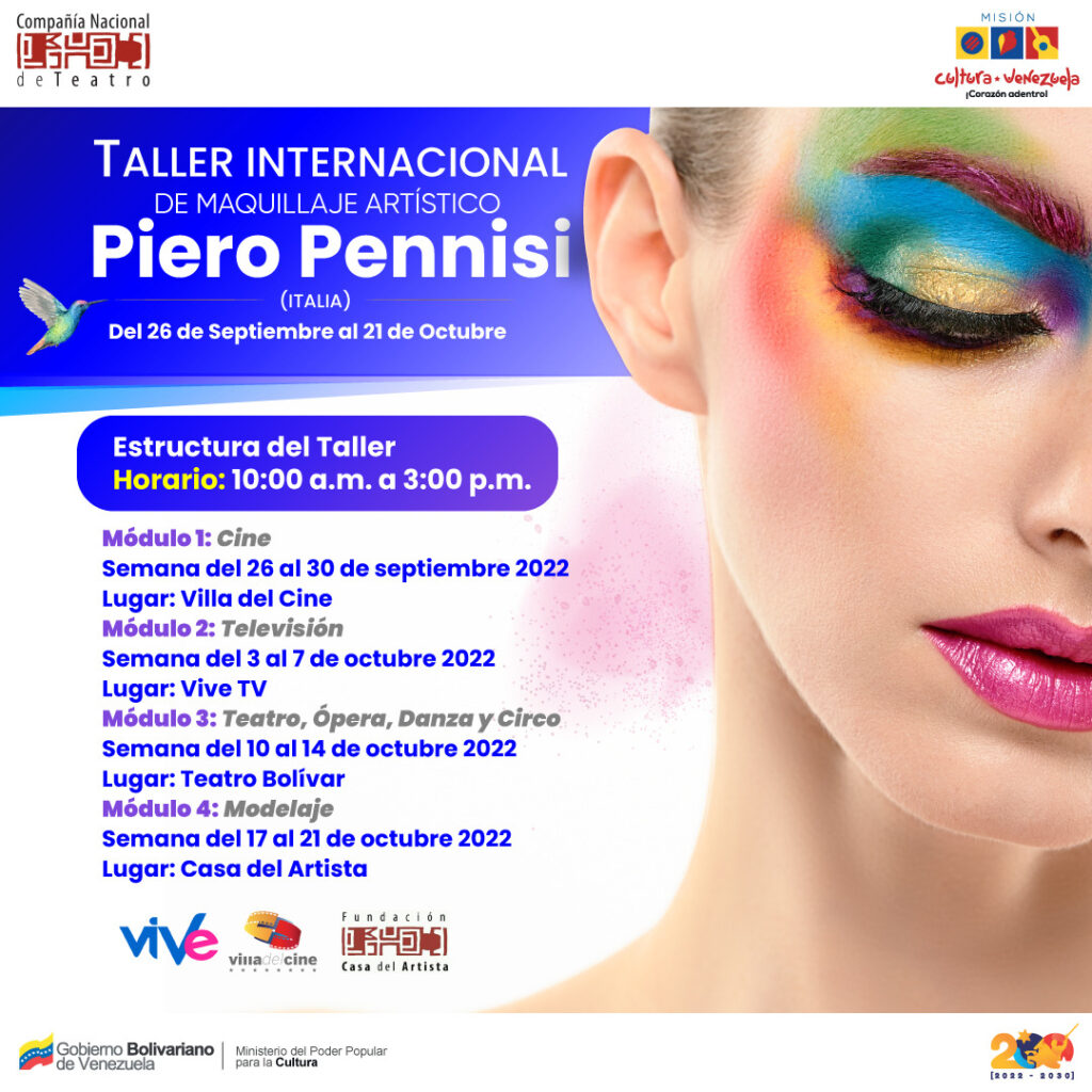 Piero Pennisi dictará taller Internacional de Maquillaje Artístico en  Venezuela