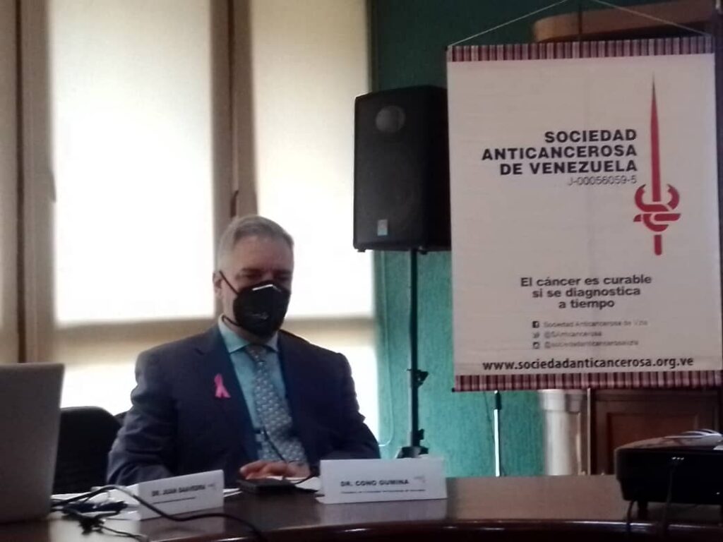 Dr. Cono Gumina, presidente de la Sociedad Anticancerosa de Venezuela (SAV).