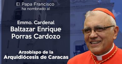 Papa Francisco designa Arzobispo de Caracas al Cardenal Baltazar Porras