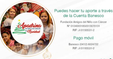 Banesco se une a la campaña de la Fundación Amigos del Niño con Cáncer