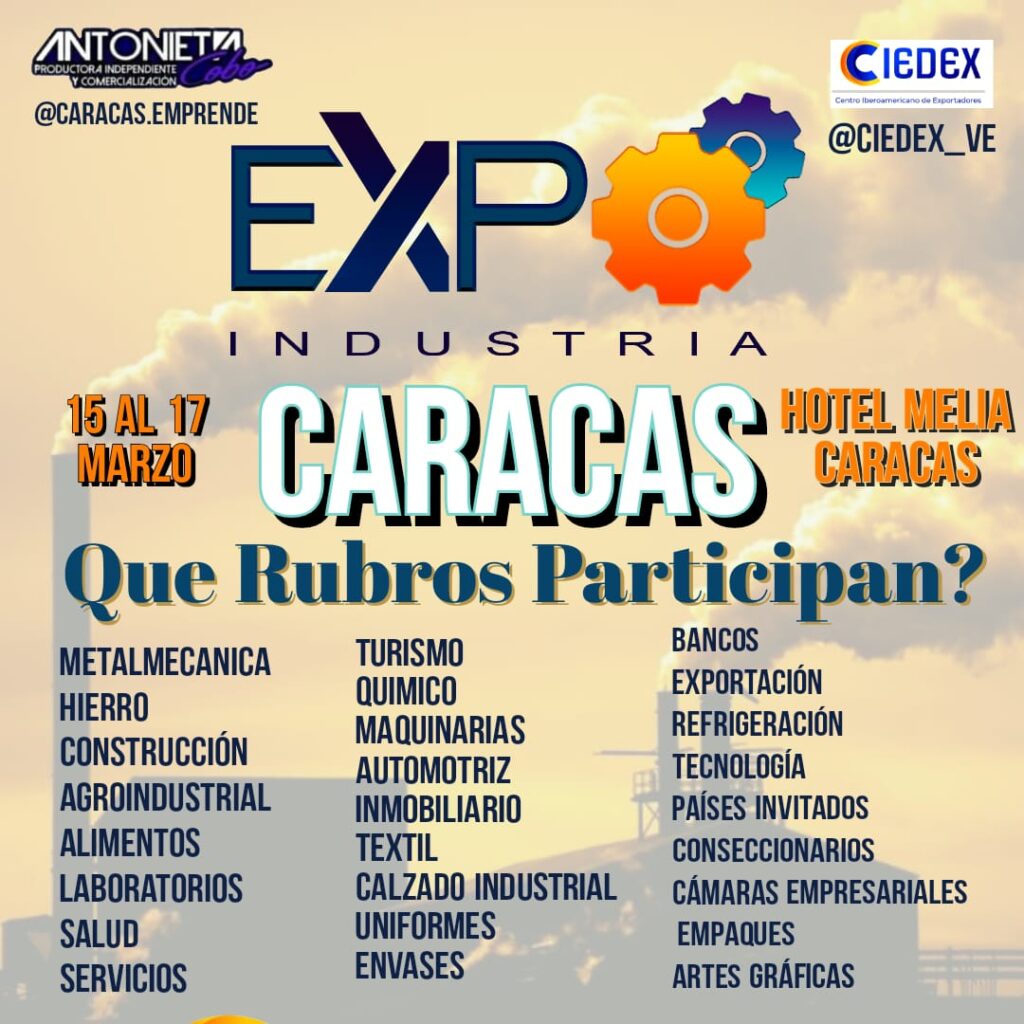 La Expo Industria Internacional 2024, un tour para los negocios productivos en Venezuela