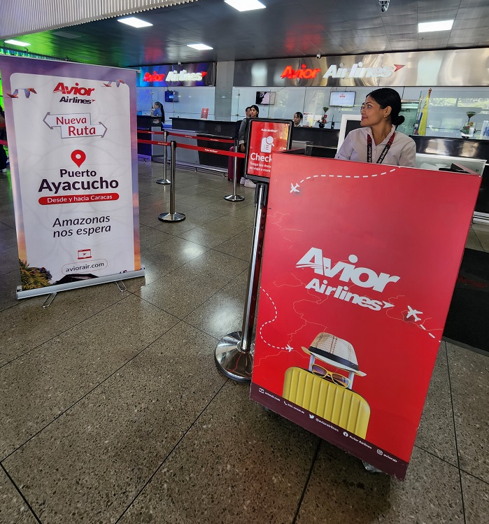 Avior Airlines despegó hacia y desde el Amazonas venezolano Puerto Ayacucho 
