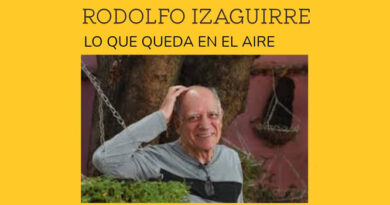 “Lo que queda en el aire” un encuentro con el escritor Rodolfo Izaguirre