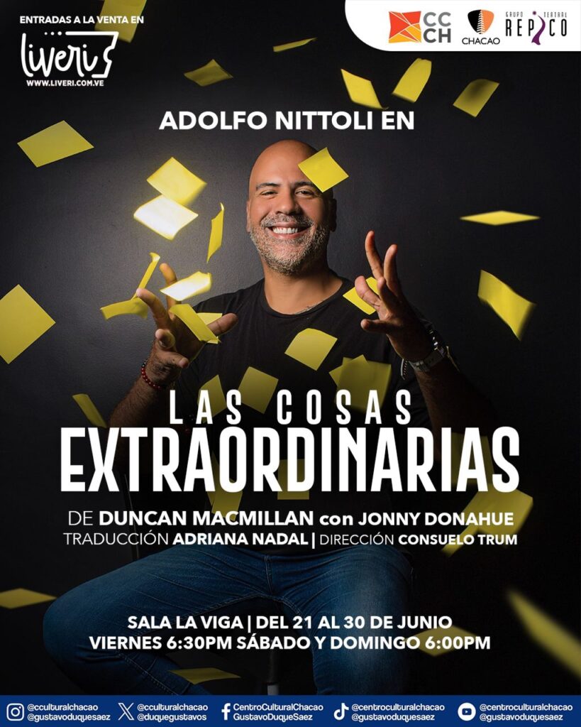 “Las Cosas Extraordinarias” se estrena en Venezuela bajo la producción del Grupo Teatral REPICO