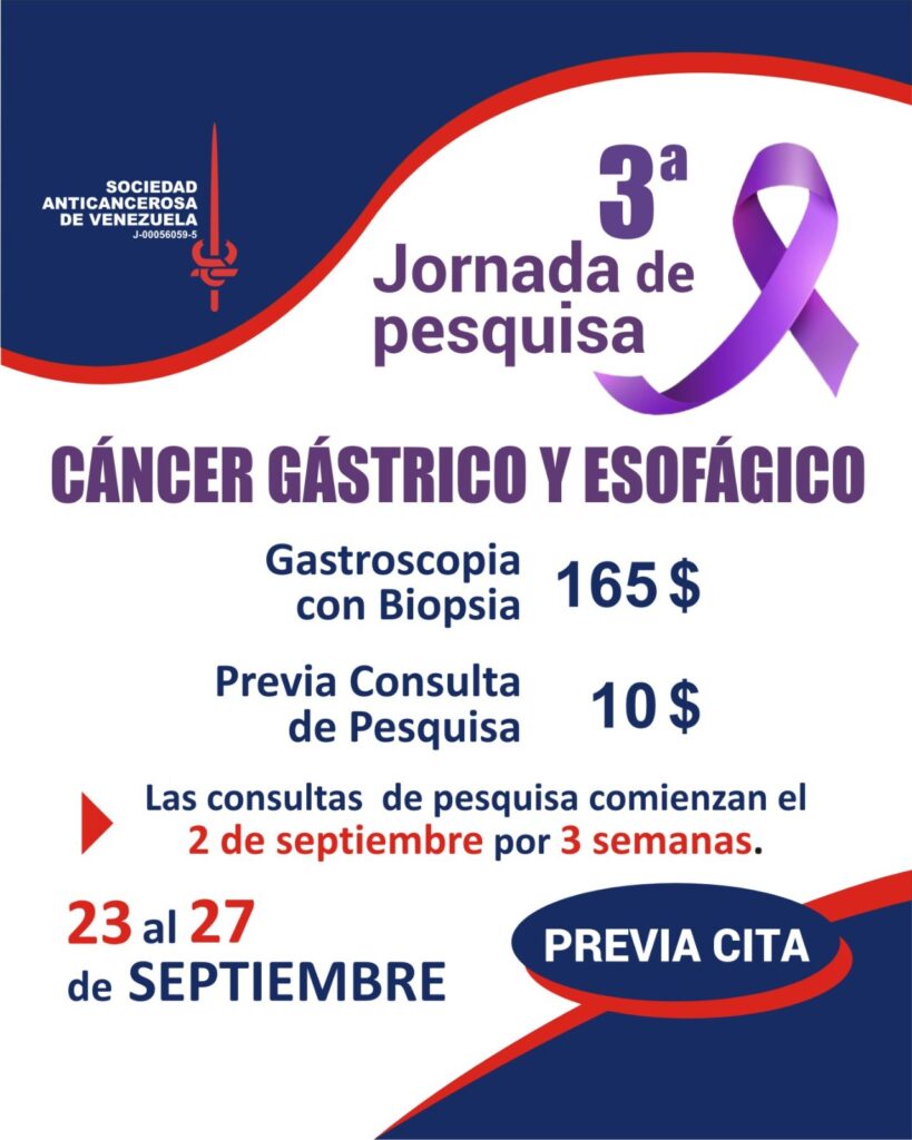 Clínica de Prevención SAV realizará jornada especial de detección temprana de cáncer gástrico y esofágico