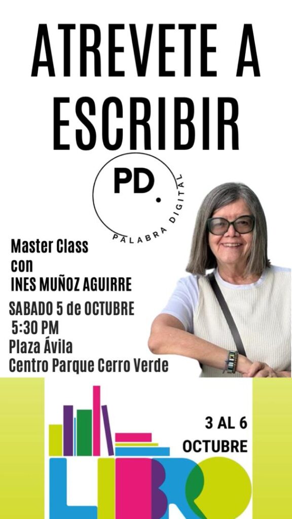 Master Class “Atrévete a escribir” 