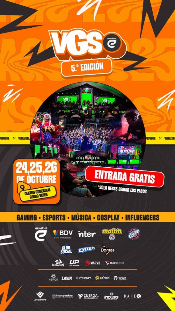 ¡Entrada gratis! Venezuela Game Show 2025 abre sus puertas con tres días de acción gamer