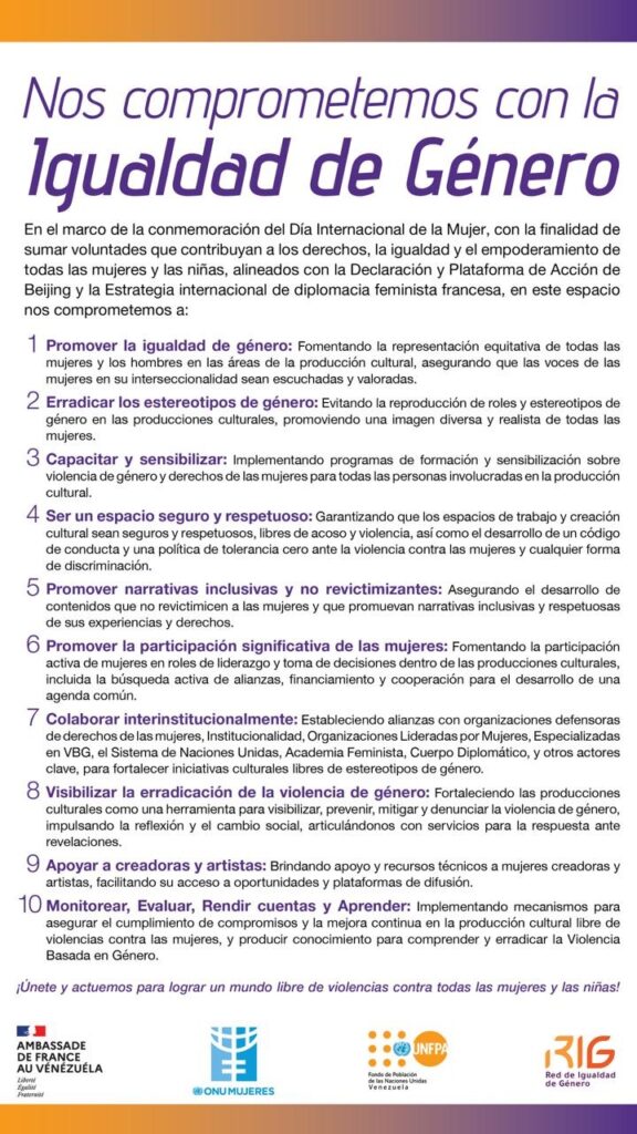 Embajada de Francia fortalece agenda feminista en Venezuela