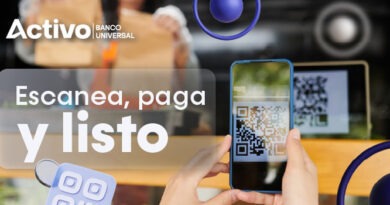 Activo Banco Universal lanza su servicio de Código QR para comercios