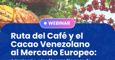 Invitan a productores de café y cacao venezolanos a seminario sobre nuevas normas de deforestación (EUDR)