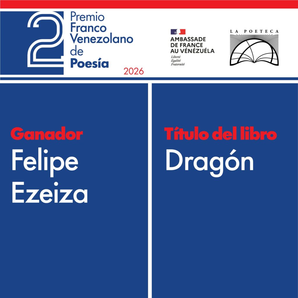 La Poeteca anuncia ganador del premio franco venezolano 2026