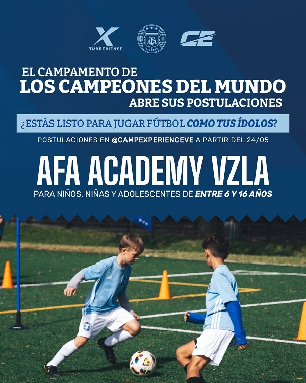 Niños venezolanos entrenarán con metodología oficial de AFA Internacional