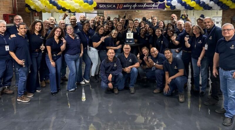Solsica celebra 10 años como marca y proyecta la expansión de sus soluciones al sector petrolero