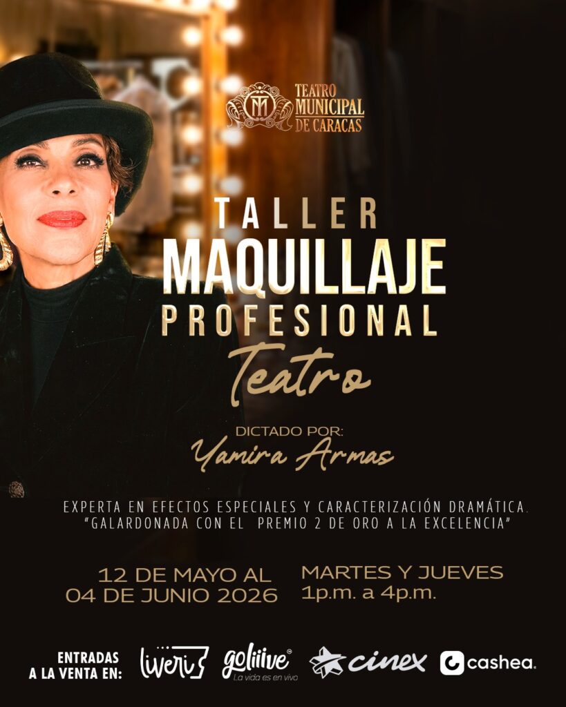 Yamira Armas dicta taller profesional de maquillaje teatral