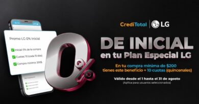LG y Mundo Total impulsan el acceso a la tecnología con 0% de inicial y financiamiento