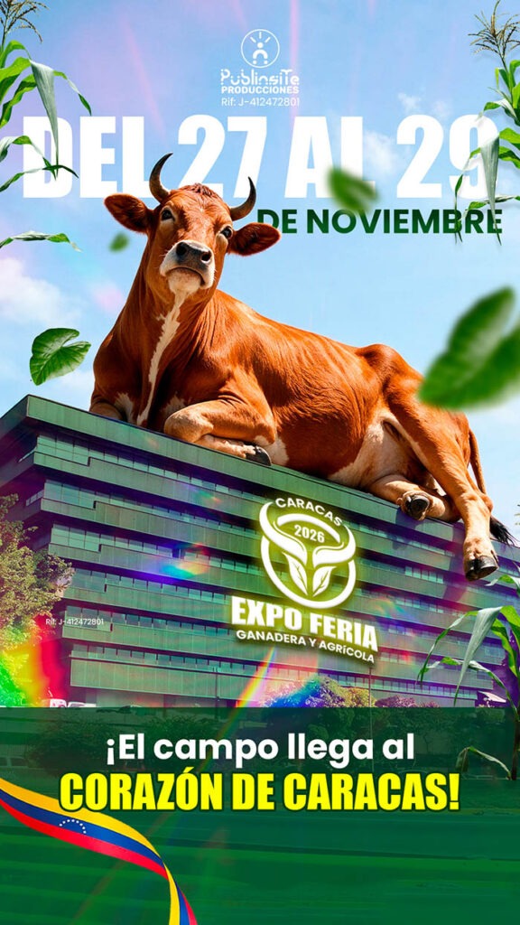 La Expoferia Ganadera y Agrícola 2026 llega a Caracas en noviembre  